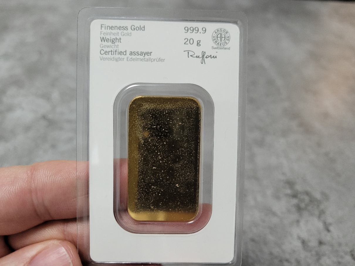 Heraeus 20 g Gold kaufen Heraeus 20 g Gold kaufen