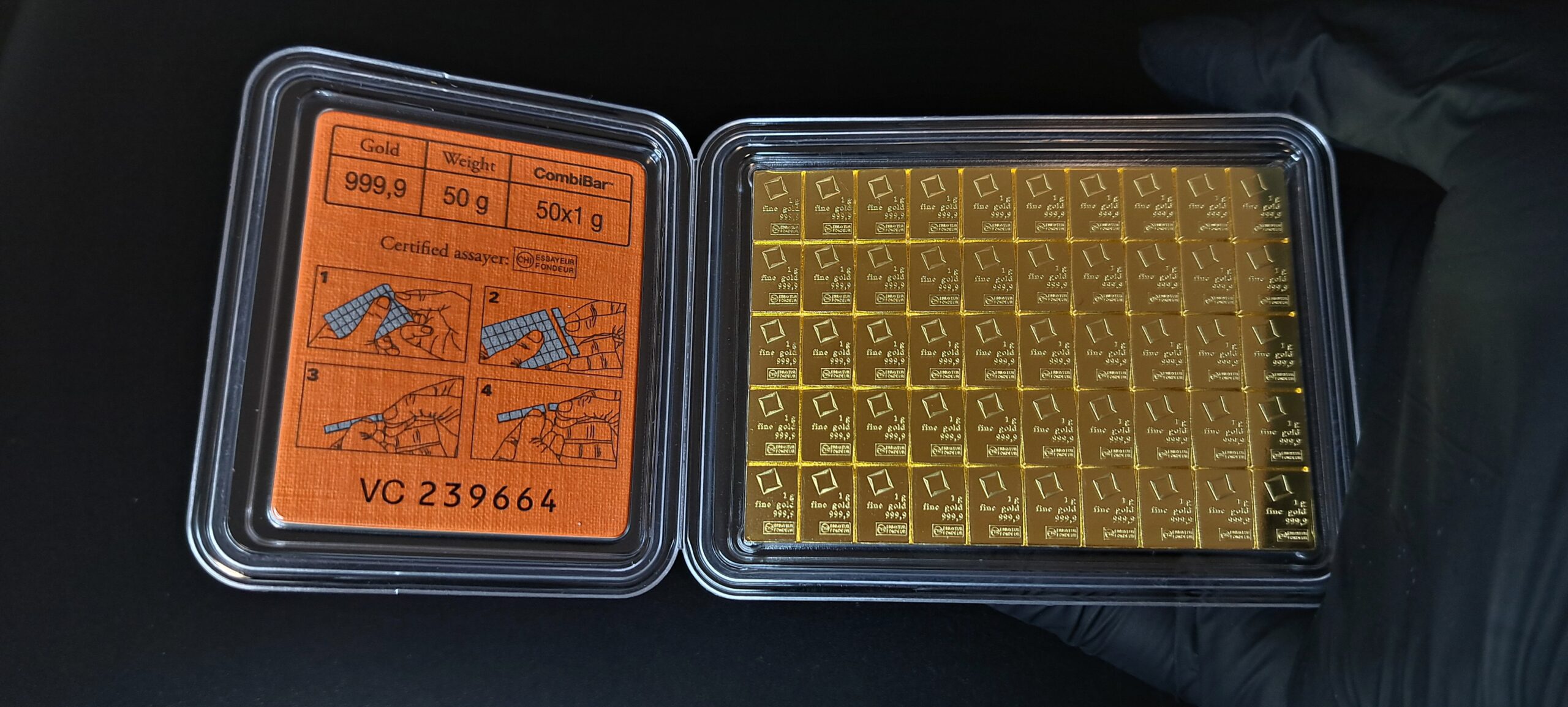 Gold Valcambi CombiBar 50 g kaufen Gold Valcambi CombiBar 50 g kaufen