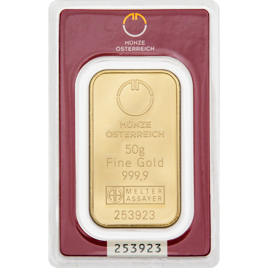 Goldbarren kaufen Münze Österreich 50 g Goldbarren kaufen Münze Österreich 50 g