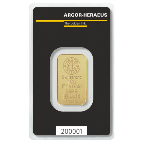 Goldbarren kaufen Argor Heraeus 10 g