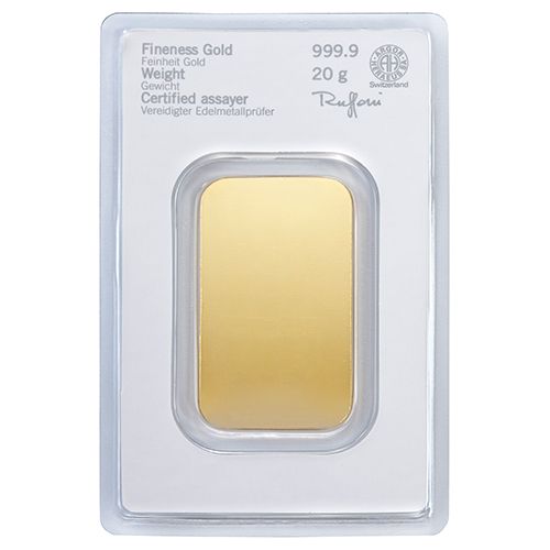 Heraeus 20 g Goldbarren kaufen Heraeus 20 g Goldbarren kaufen