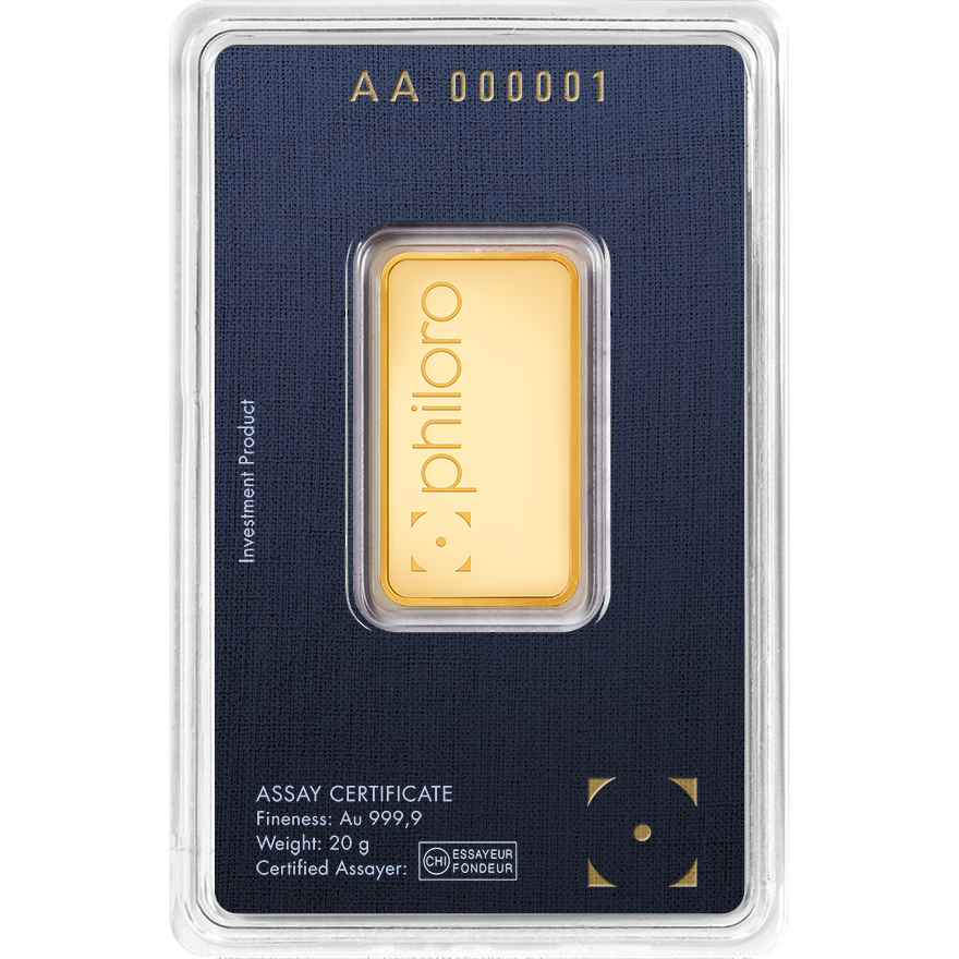 philoro 20 g Goldbarren kaufen philoro 20 g Goldbarren kaufen