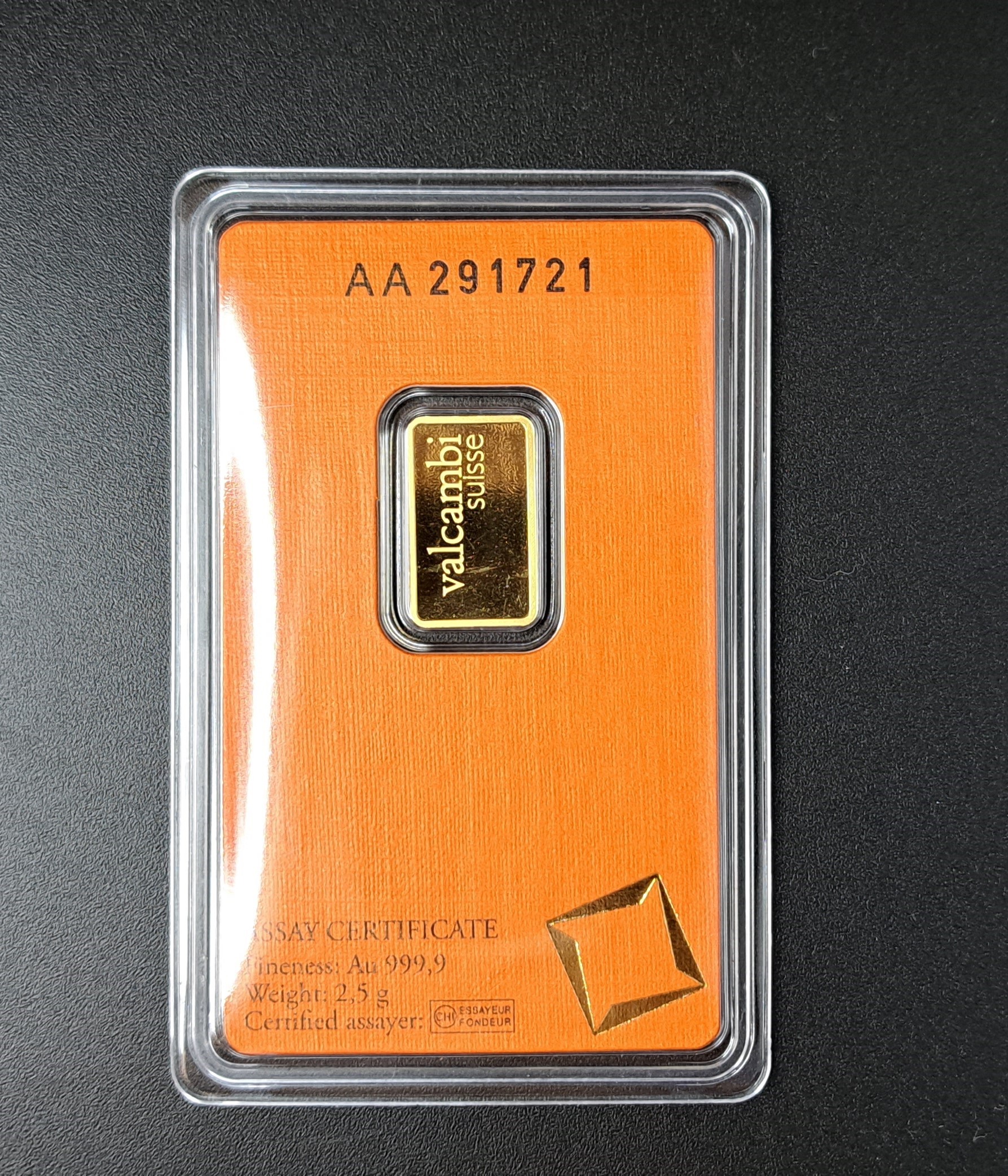 Valcambi 2,5 g Gold verkaufen Valcambi 2,5 g Gold verkaufen