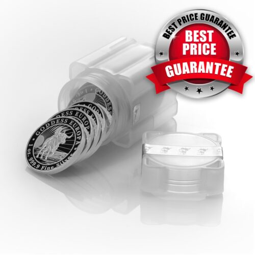 Silbermünzen kaufen Tube 20 Stück 1 oz Silber Goddess Europa