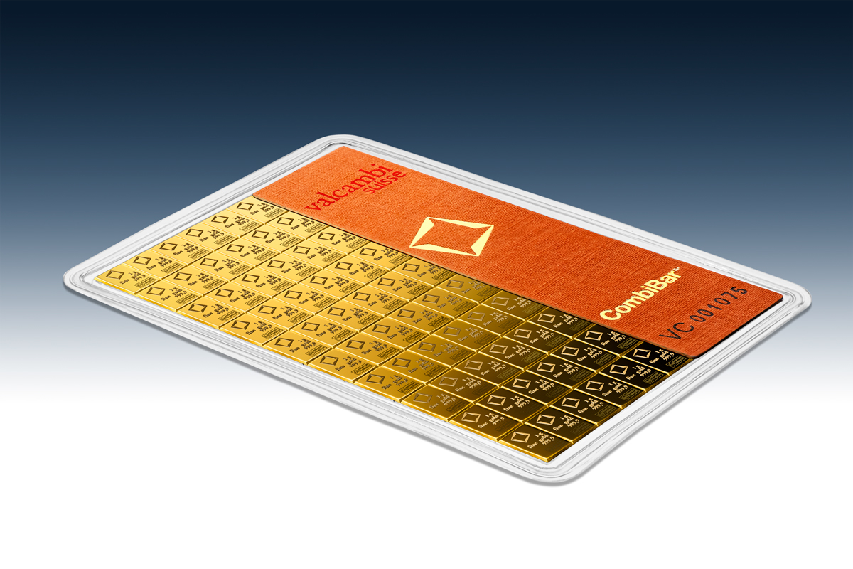 Valcambi Combibar 100 g Goldbarren kaufen Valcambi Combibar 100 g Goldbarren kaufen