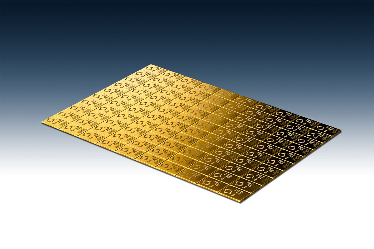 Gold kaufen Valcambi Combibar 100 g Gold kaufen Valcambi Combibar 100 g