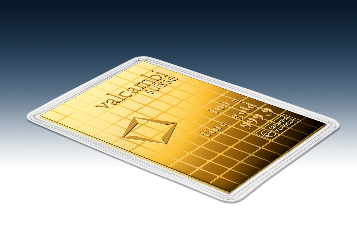 Valcambi Combibar 100 g Gold kaufen Valcambi Combibar 100 g Gold kaufen