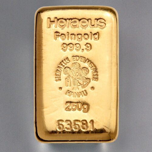 Goldbarren kaufen Argor Heraeus 250 g