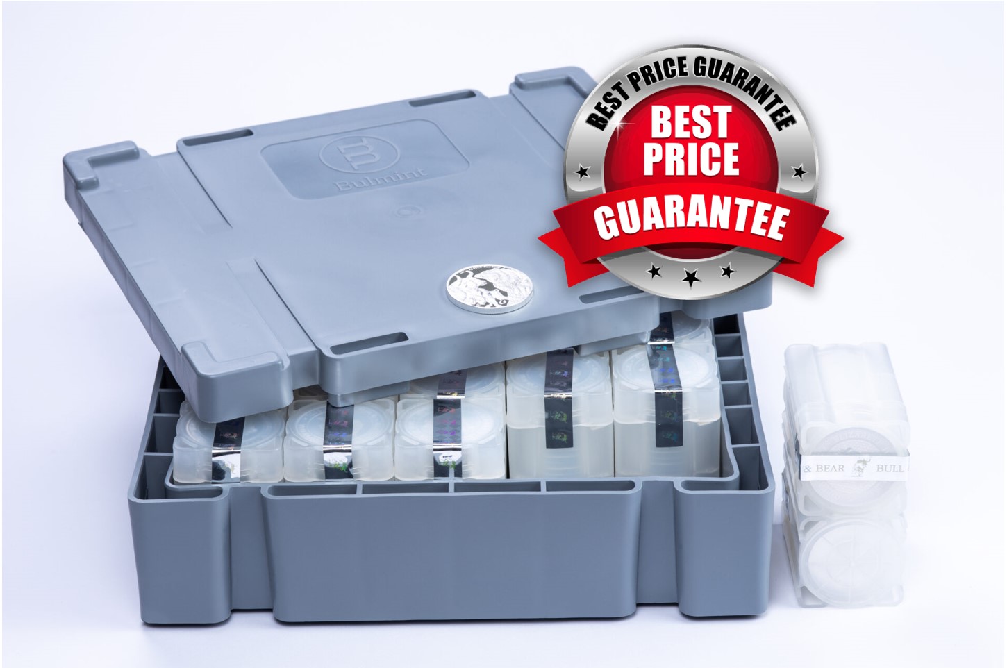 Silbermünzen kaufen Masterbox 400 Stück 1 oz Silber Bull & Bear Silbermünzen kaufen Masterbox 400 Stück 1 oz Silber Bull & Bear