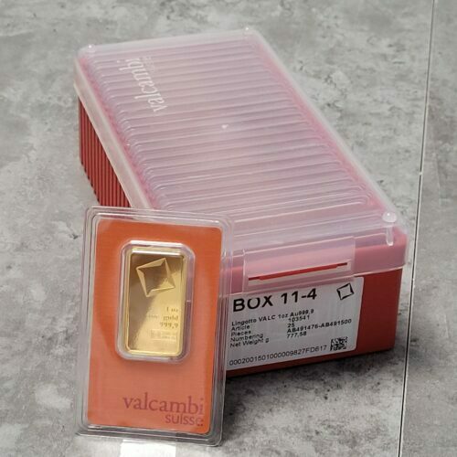 Goldbarren kaufen Investmentpaket 25 Stück Valcambi 1 oz
