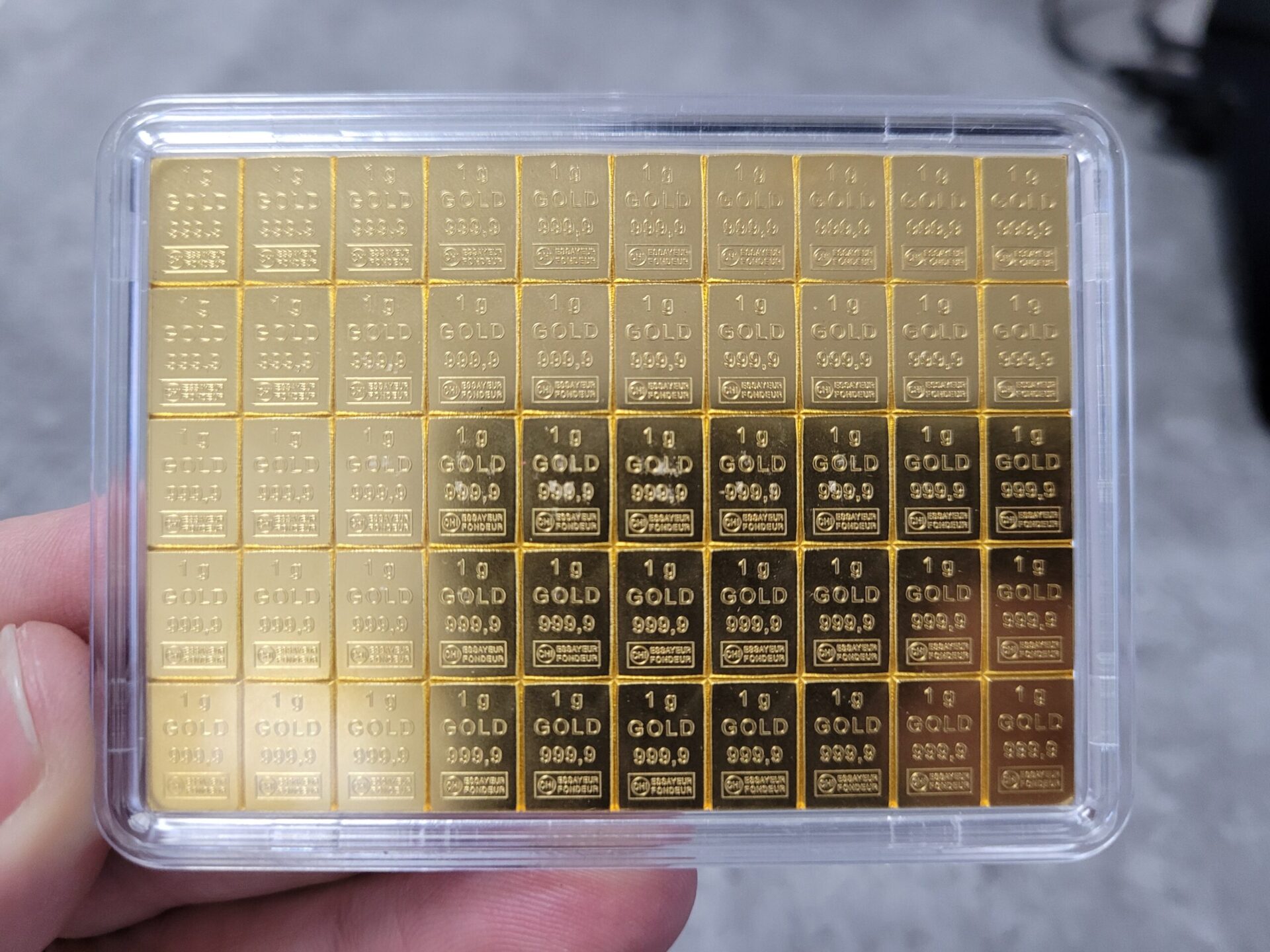 Investmentpaket 10 x 50 g Goldtafel kaufen Investmentpaket 10 x 50 g Goldtafel kaufen