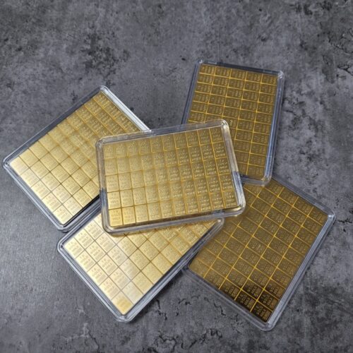 Gold kaufen Investmentpaket 5 x 50 g Goldtafel
