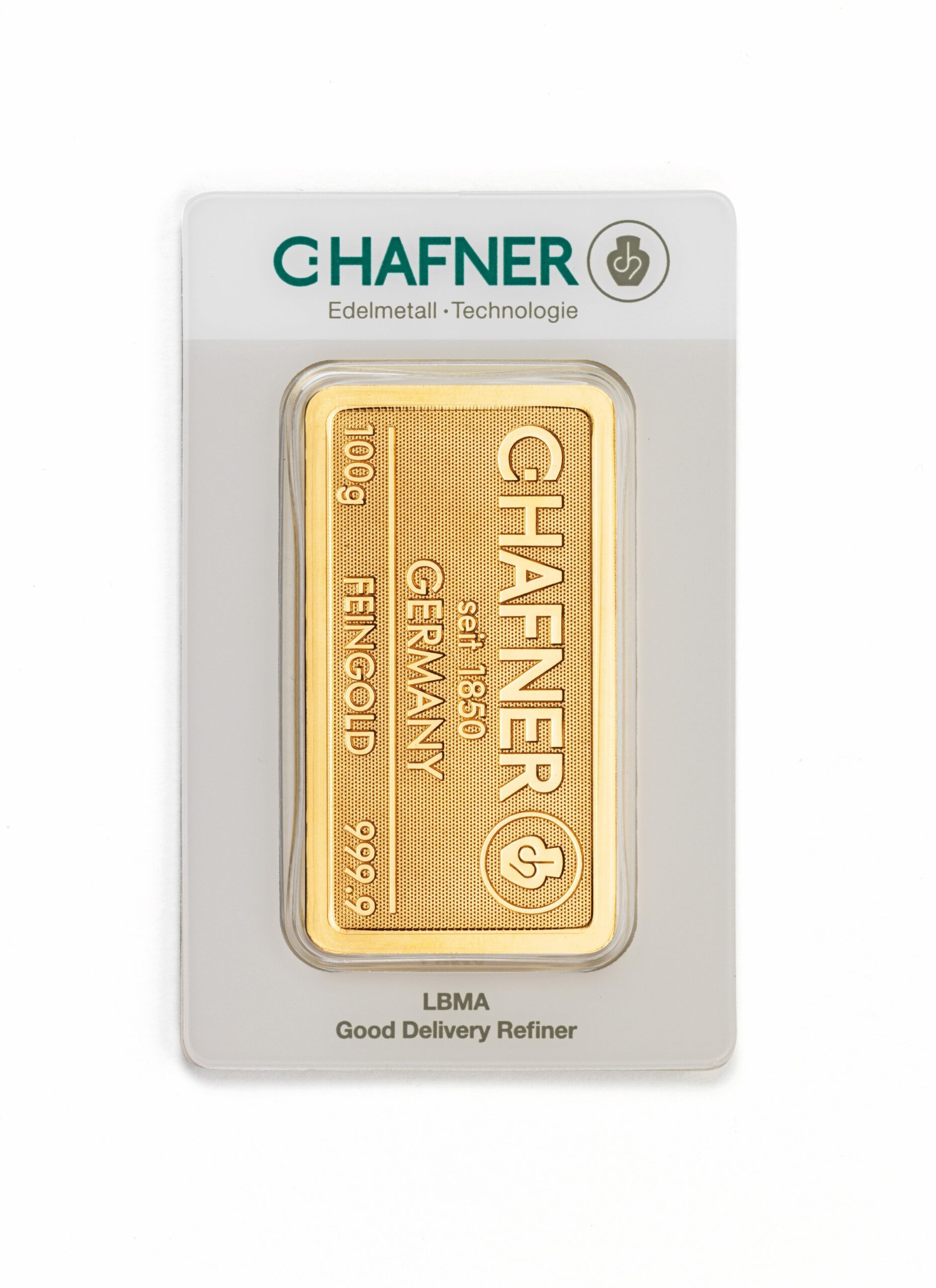 Goldbarren kaufen C.Hafner 100 g Goldbarren kaufen C.Hafner 100 g