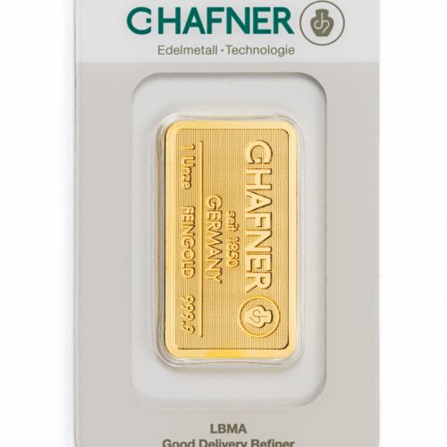 Goldbarren kaufen C.Hafner 1 oz (geprägt)