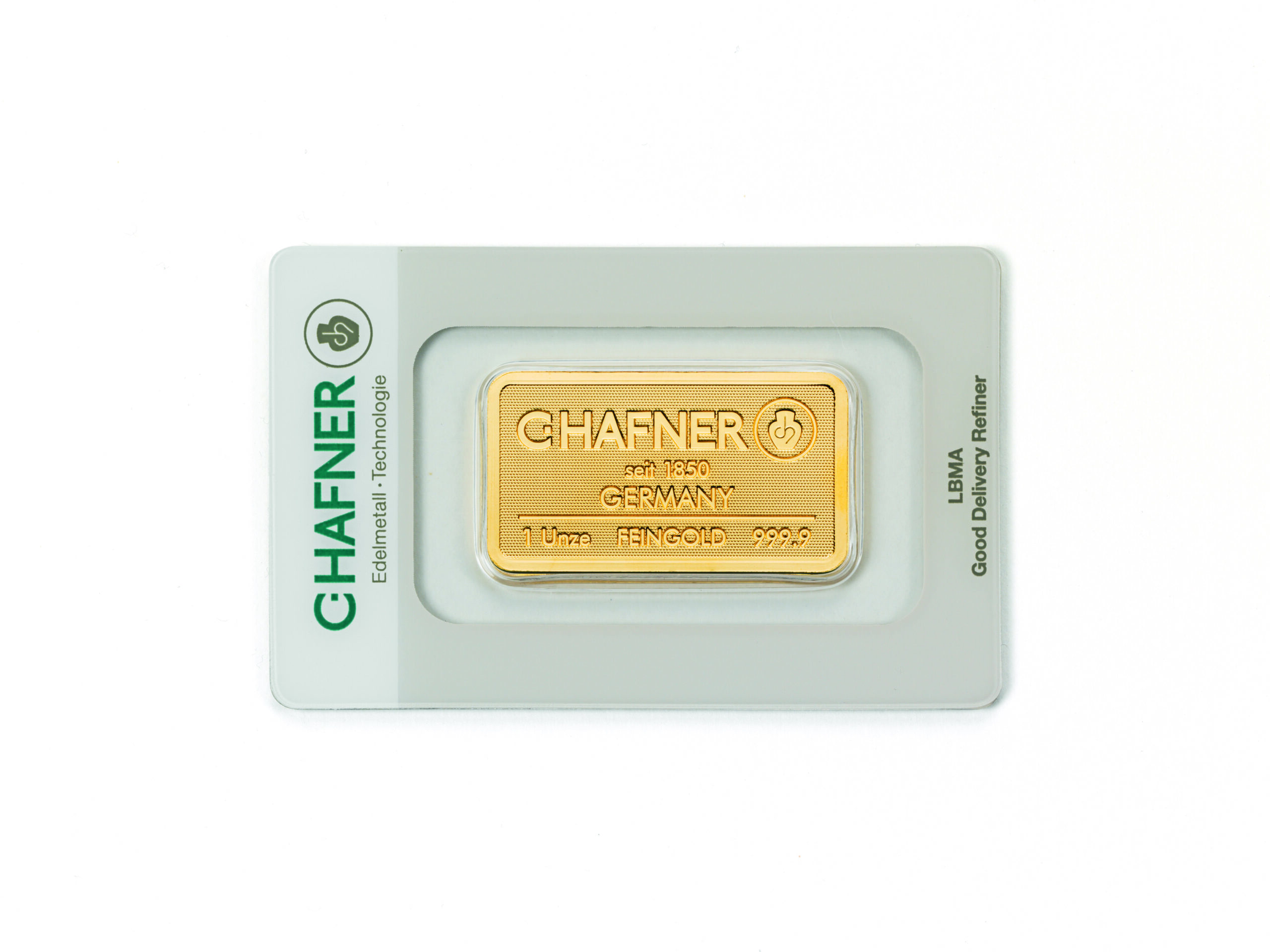 Gold kaufen C.Hafner 1 oz (geprägt) Gold kaufen C.Hafner 1 oz (geprägt)