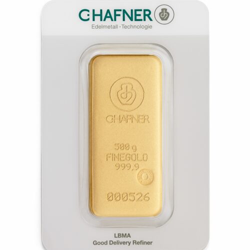 Goldbarren kaufen C.Hafner 500 g